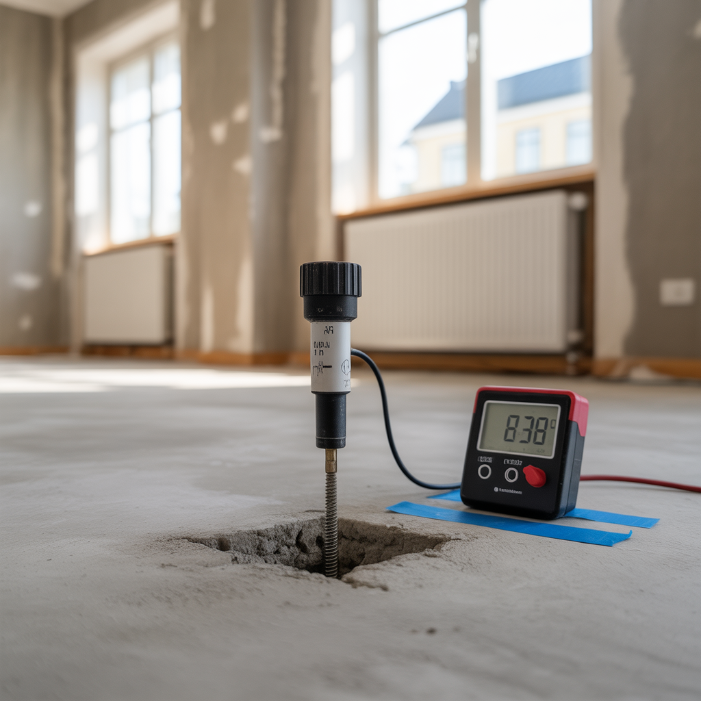 fuktmatning i betong fore golvlaggning guide och gransvarden