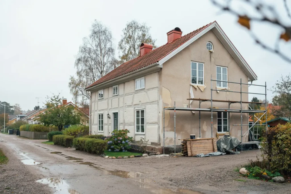 fasadrenovering p tr och putsfasad tg rder kostnad och r tt tidpunkt f r svenska hus gare