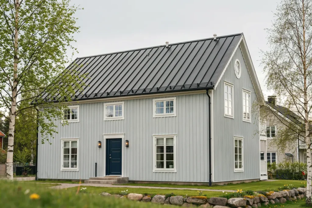 takoml ggning och montering av taks kerhet p villa i gustavsberg