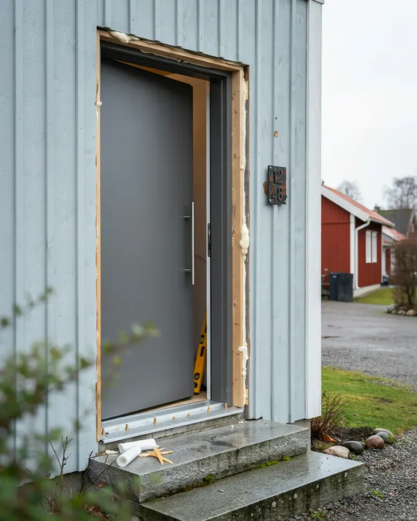 byta ytterd rr i villa s kerhet isolering och r tt montering f r svenska hus gare